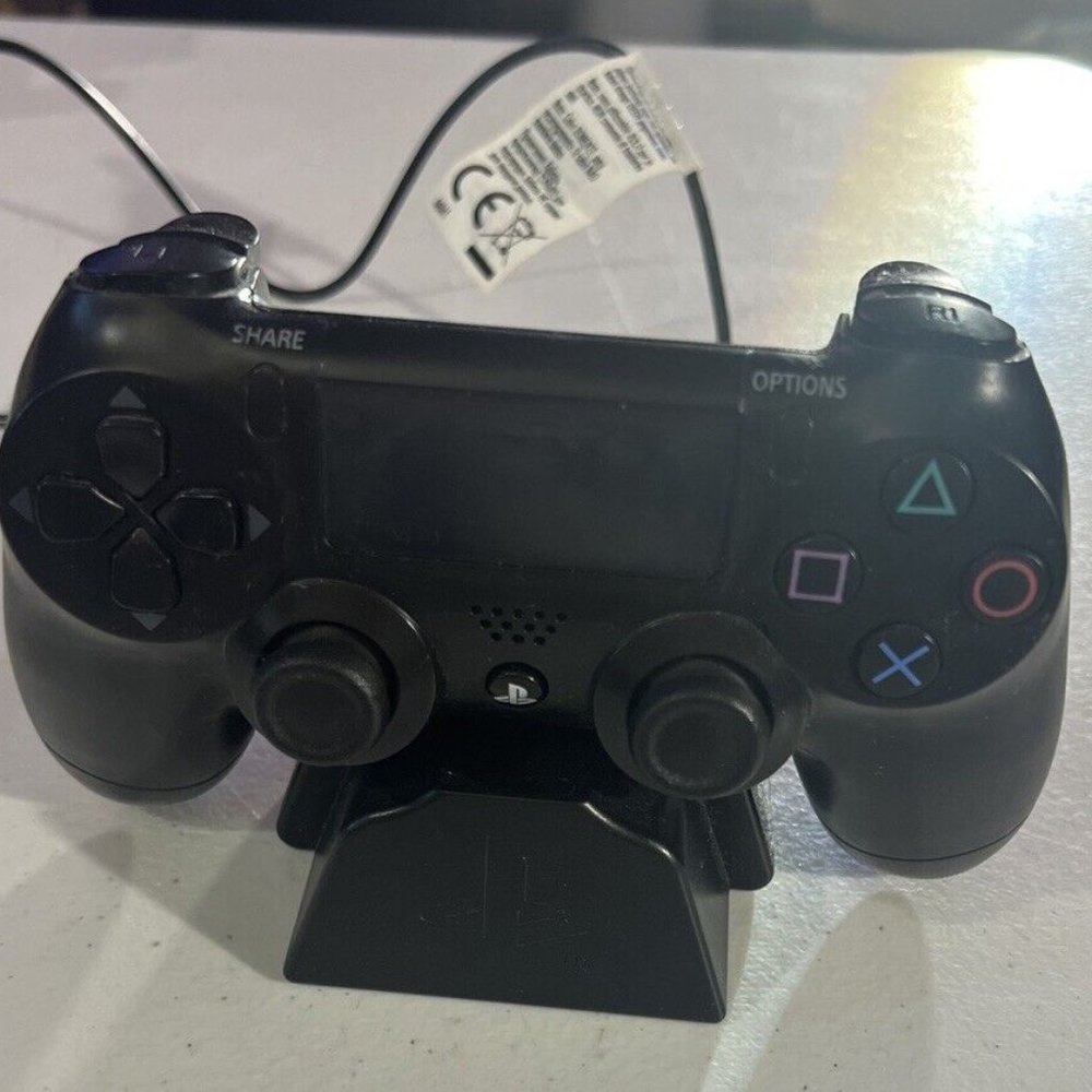 Rare Hard To Find Sony Playstation Dual Shock Black Controller Alarm Clock WORKS